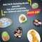 20 Pieces Large Painting Rocks, Natural River Rocks, Flat Rocks for Painting, 2-3 Inches Stones for Arts & Crafting
